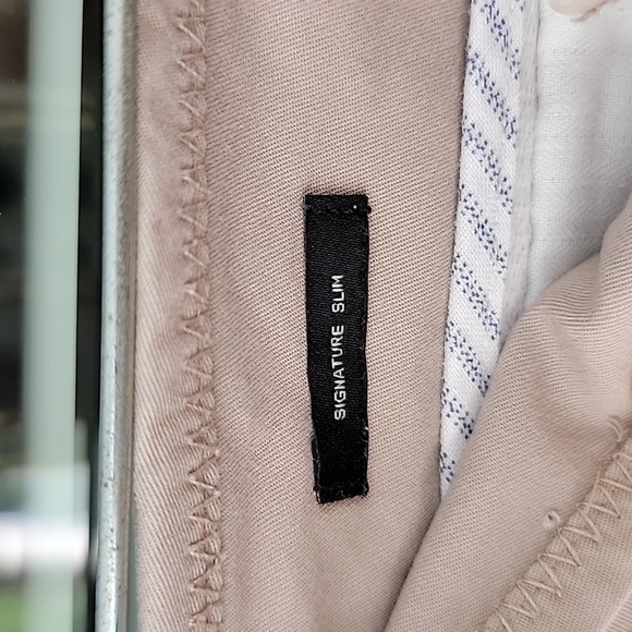 Talbots Signature Slim Wide-Leg Khaki Cropped Pants Sz 14 - Picture 3 of 10